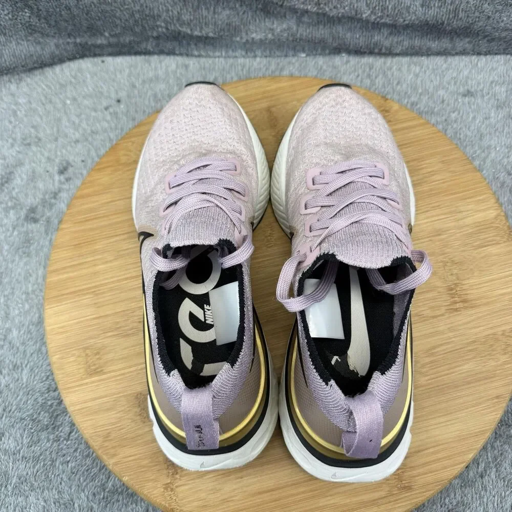 Nike React Infinity Run Flyknit 3 Shoes Womens Size 6.5 Pink Sneakers CD4372-500